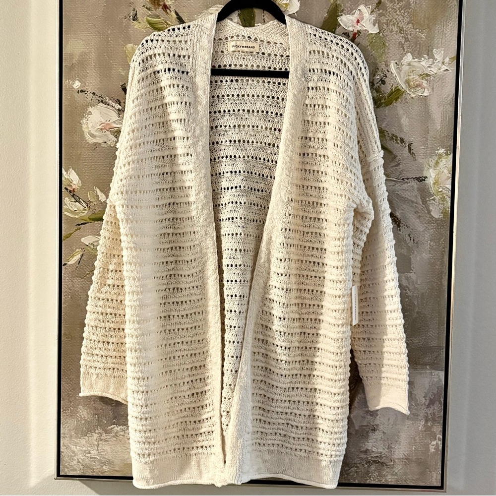 Lucky Brand Open Knit Sweater